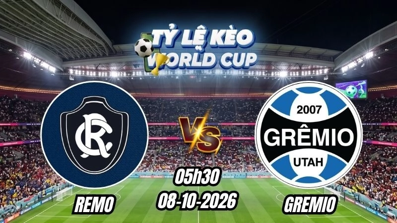 Soi kèo nhà cái trận Remo vs Gremio 05h30 – 08/10/2026